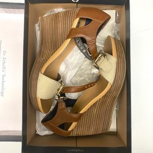 Dr. Scholl's Molten Wedge Ankle Strap Sandals